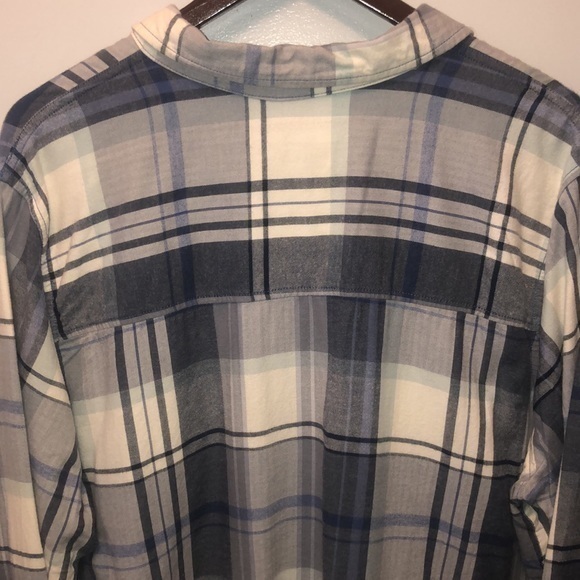 UNIVERSAL THREADS Button Down Blue & Gray Flannel/ Women's Size XXL "EUC" - Picture 8 of 11